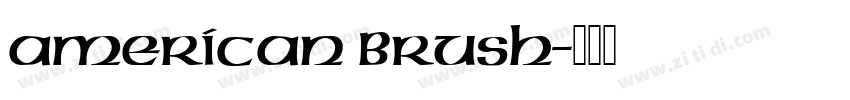 American Brush字体转换
